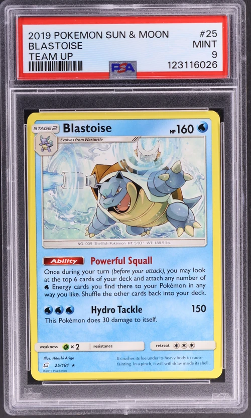 2019 Pokemon Sun & Moon Team Up #25 Blastoise