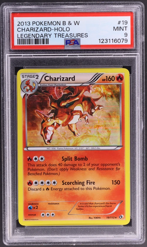 2013 Pokemon Black & White Legendary Treasures #19 Charizard-Holo