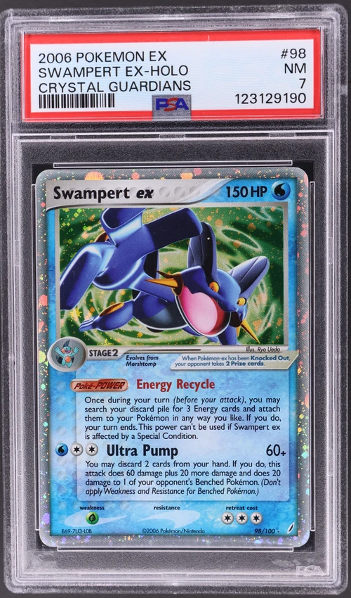 2006 Pokemon Ex Crystal Guardians #98 Swampert Ex-Holo