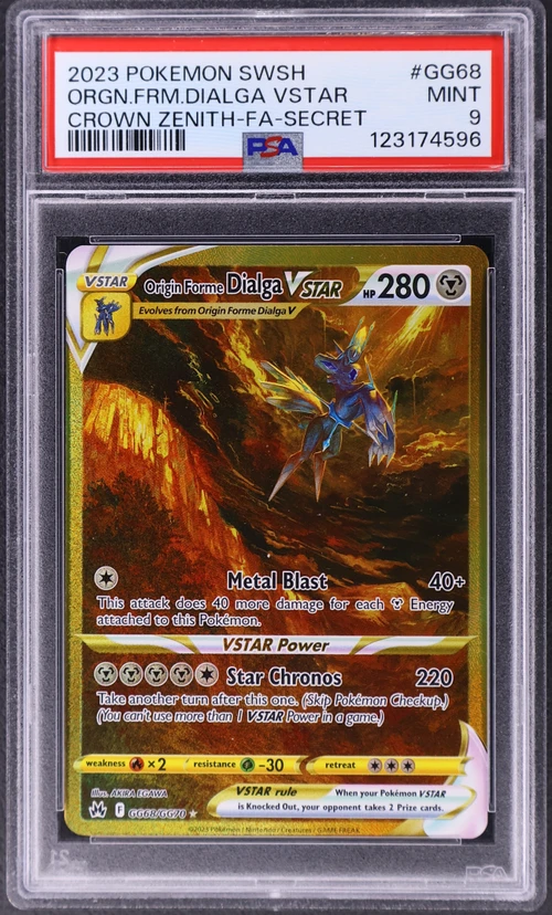 2023 Pokemon Sword and Shield Crown Zenith #GG68 Full Art / Origin Forme Dialga Vstar Secret