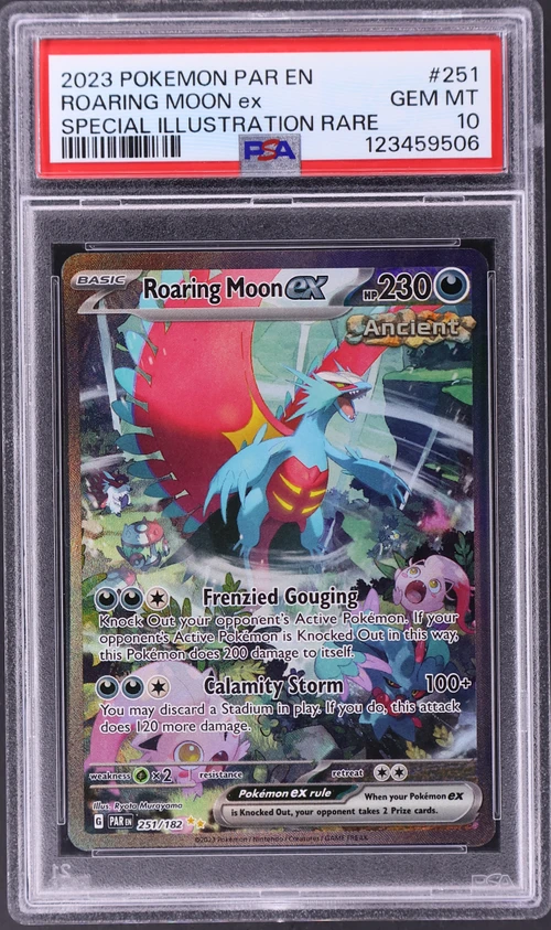 2023 Pokemon Par En-Paradox Rift #251 Roaring Moon Ex Special Illustration Rare