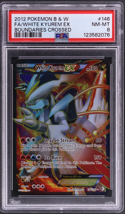 2012 Pokemon Black & White Boundaries Crossed #146 Full Art / White Kyurem Ex