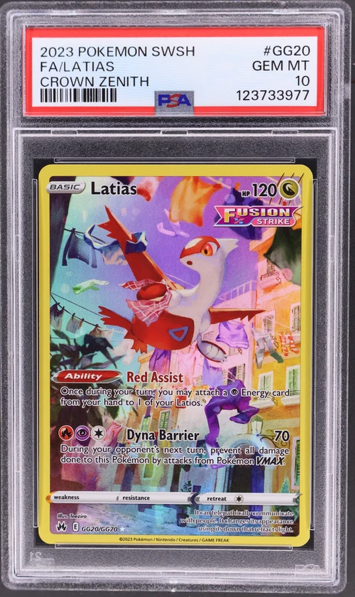 2023 Pokemon Sword and Shield Crown Zenith #GG20 Full Art / Latias