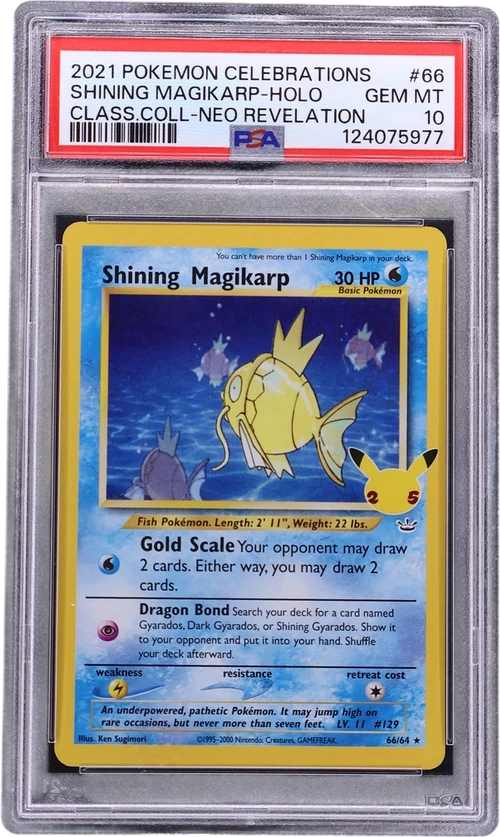2021 Pokemon Celebrations Classic Collection #66 Shining Magikarp-Holo