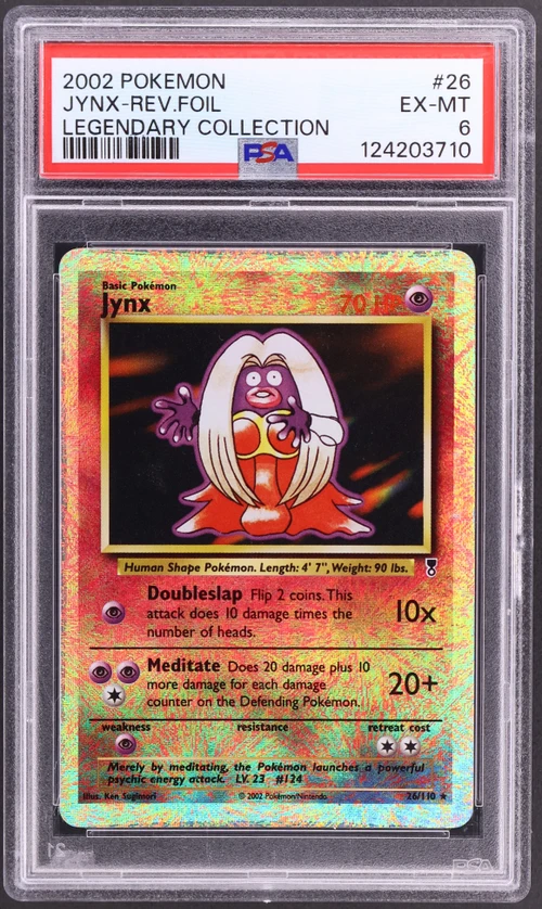 2002 Pokemon Legendary Collection #26 Jynx-Reverse Foil