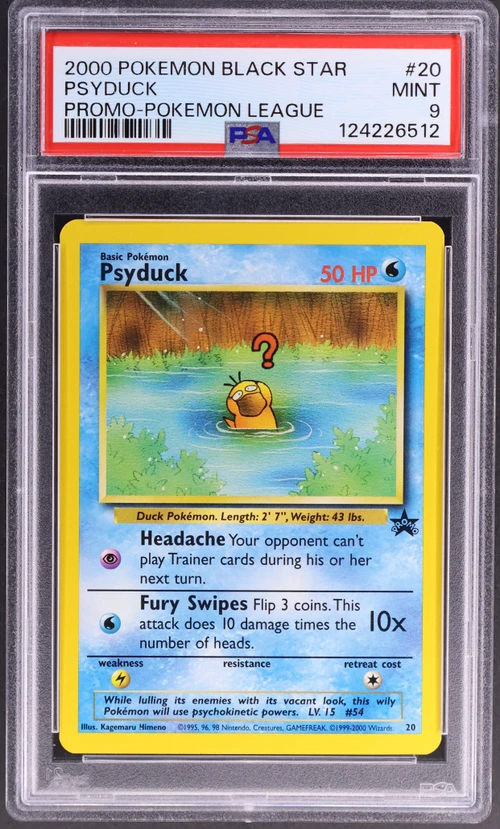 2000 Pokemon Promo Black Star #20 Psyduck Pokemon League