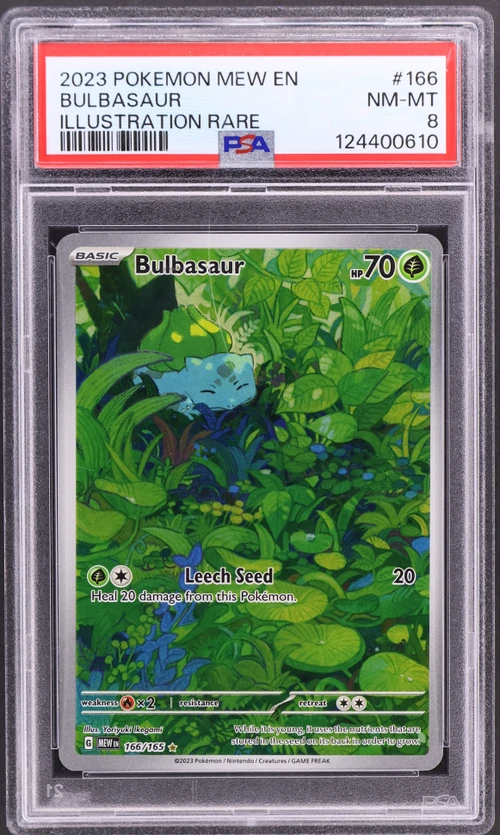 2023 Pokemon Mew En-151 #166 Bulbasaur Illustration Rare