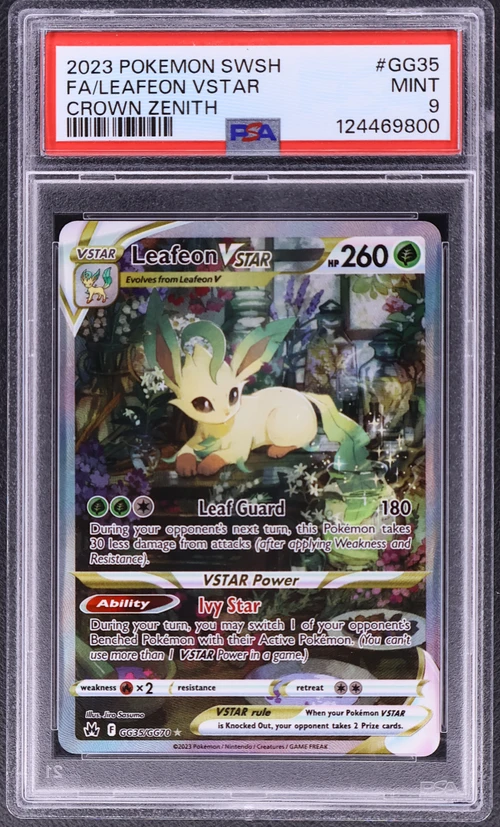 2023 Pokemon Sword and Shield Crown Zenith #GG35 Full Art / Leafeon Vstar