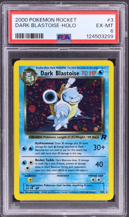 2000 Pokemon Rocket #3 Dark Blastoise-Holo