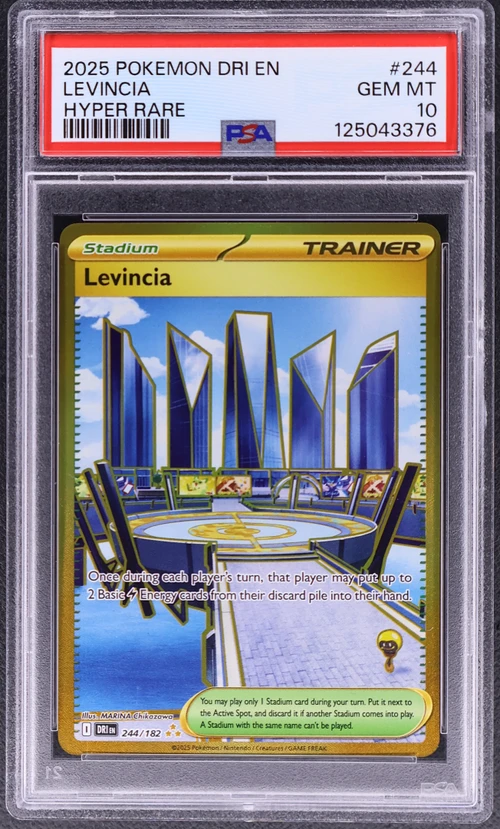 2025 Pokemon Dri En-Destined Rivals #244 Levincia Hyper Rare