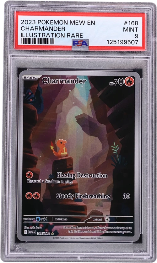 2023 Pokemon Mew En-151 #168 Charmander Illustration Rare