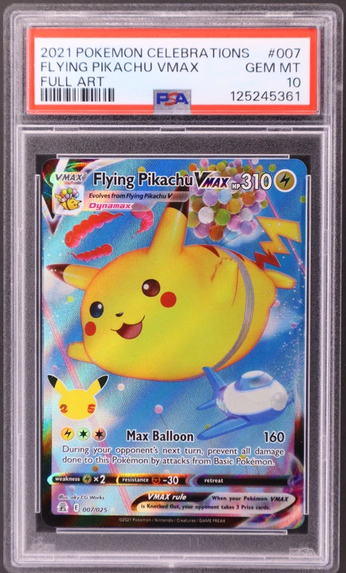 2021 Pokemon Celebrations #007 Full Art / Flying Pikachu Vmax