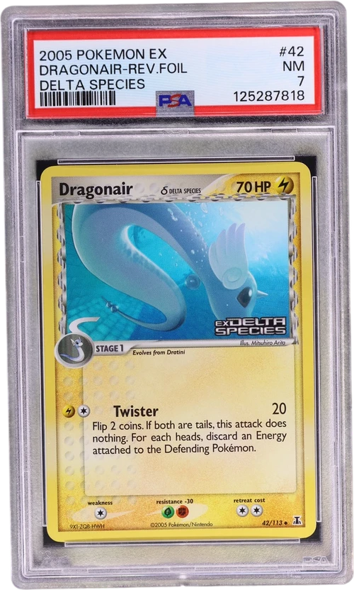 2005 Pokemon Ex Delta Species #42 Dragonair-Reverse Foil