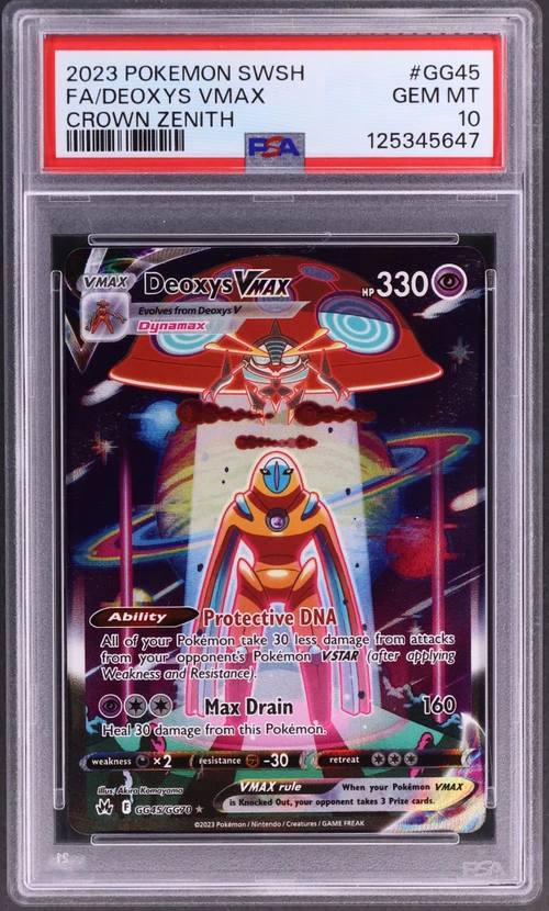 2023 Pokemon Sword and Shield Crown Zenith #GG45 Full Art / Deoxys Vmax