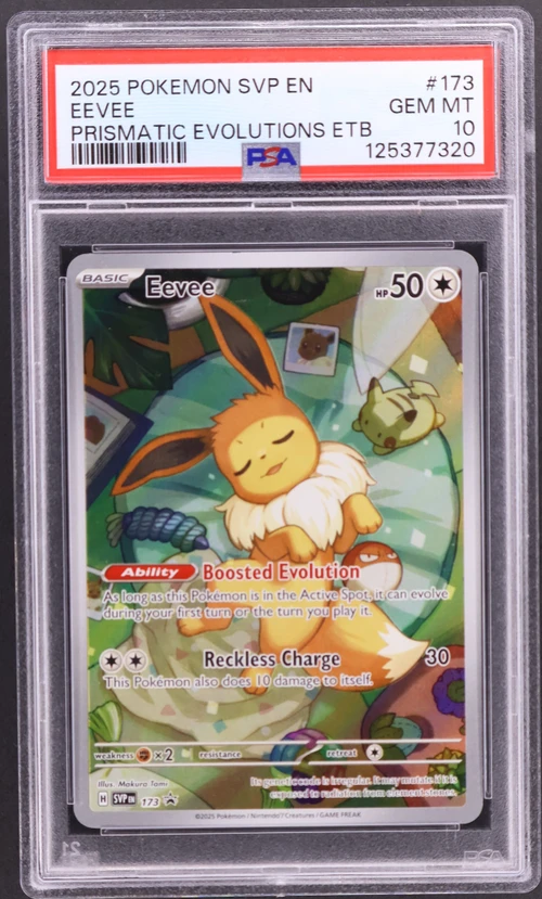 2025 Pokemon Svp En-Sv Black Star Promo #173 Eevee Prismatic Evolutions Elite Trainer Box