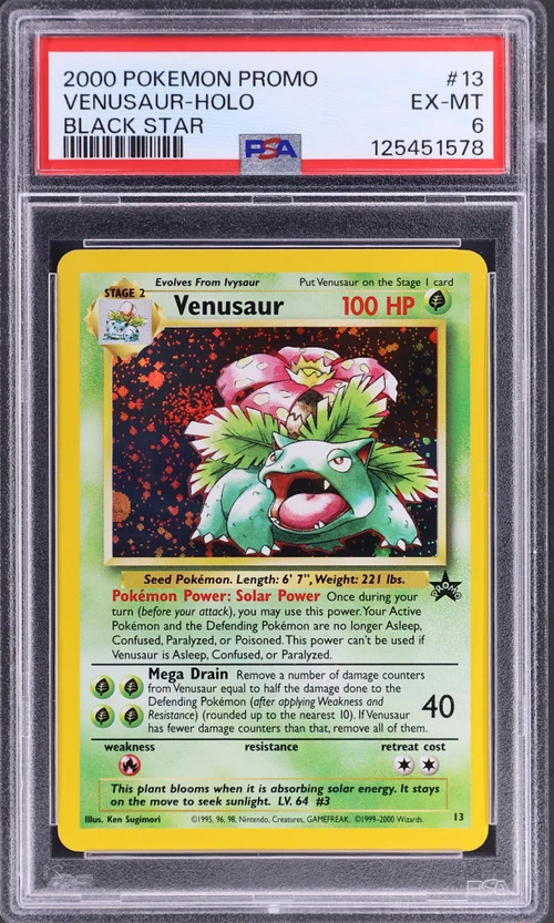 2000 Pokemon Promo Black Star #13 Venusaur-Holo