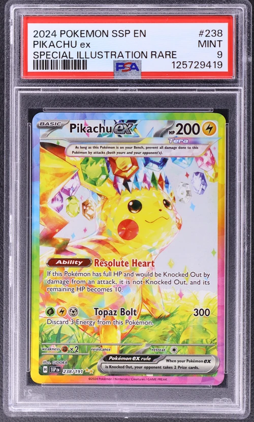 2024 Pokemon Ssp En-Surging Sparks #238 Pikachu Ex Special Illustration Rare