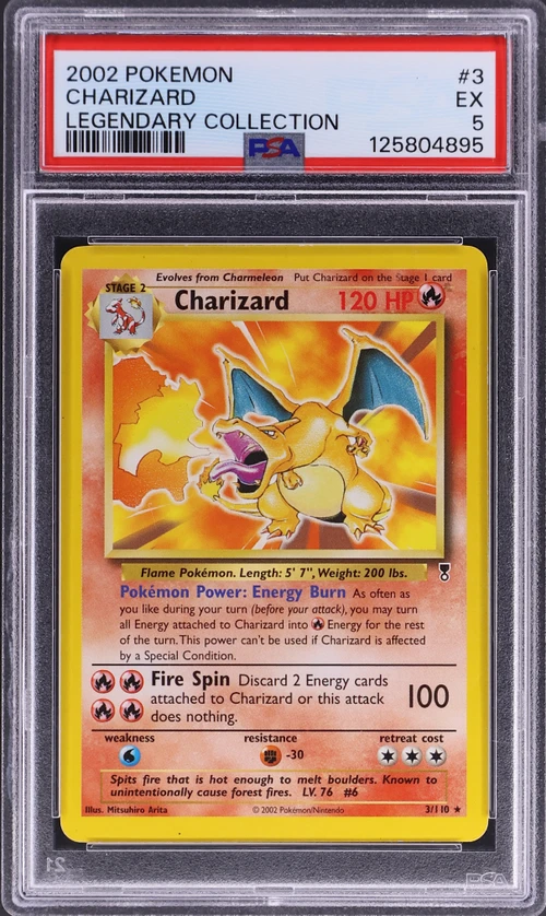 2002 Pokemon Legendary Collection #3 Charizard