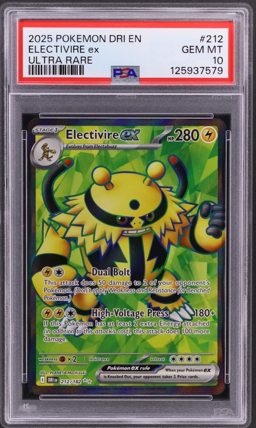 2025 Pokemon Dri En-Destined Rivals #212 Electivire Ex Ultra Rare