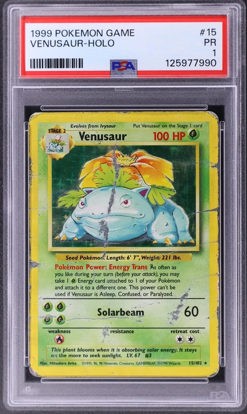 1999 Pokemon Game #15 Venusaur-Holo