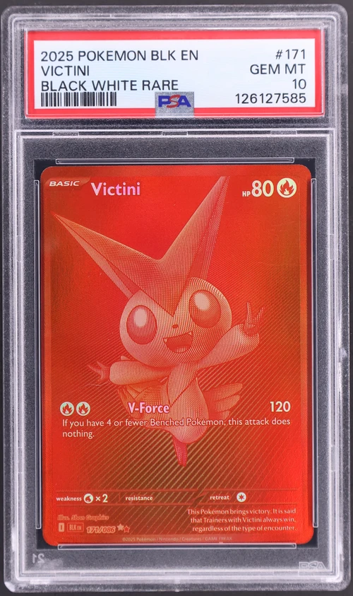 2025 Pokemon Blk En-Black Bolt #171 Victini Black White Rare