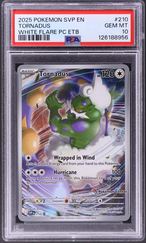 2025 Pokemon Svp En-Sv Black Star Promo #210 Tornadus White Flare Pokemon Center Elite Trainer Box