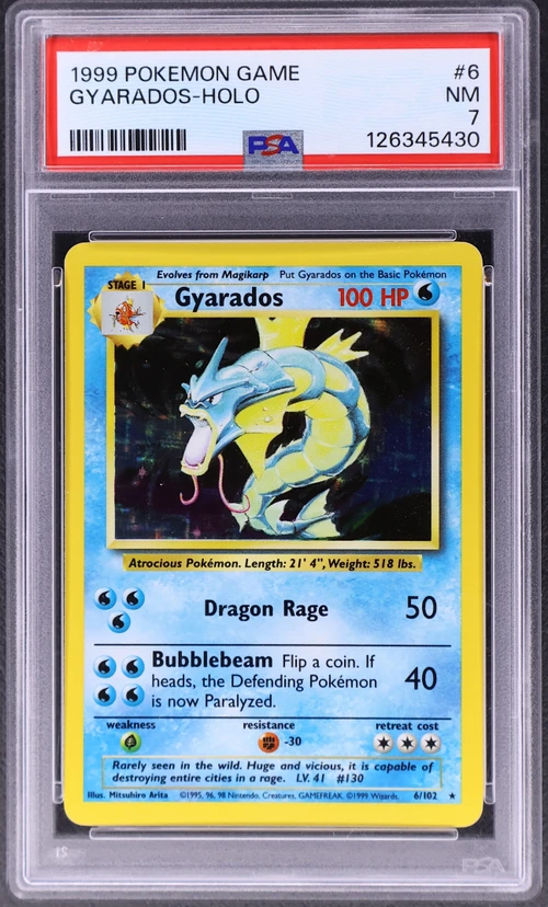 1999 Pokemon Game #6 Gyarados-Holo
