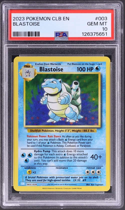 2023 Pokemon Clb-Trading Card Game Classic Blastoise & Suicune Ex Deck #003 Blastoise