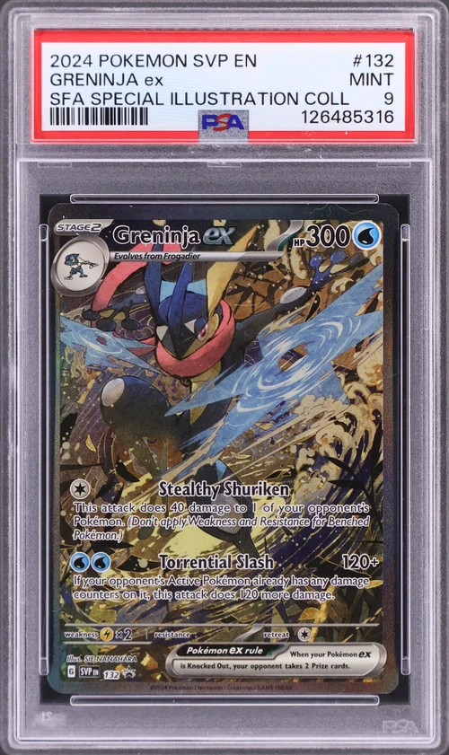 2024 Pokemon Svp En-Sv Black Star Promo #132 Greninja Ex Shrouded Fable Special Illustration Collection