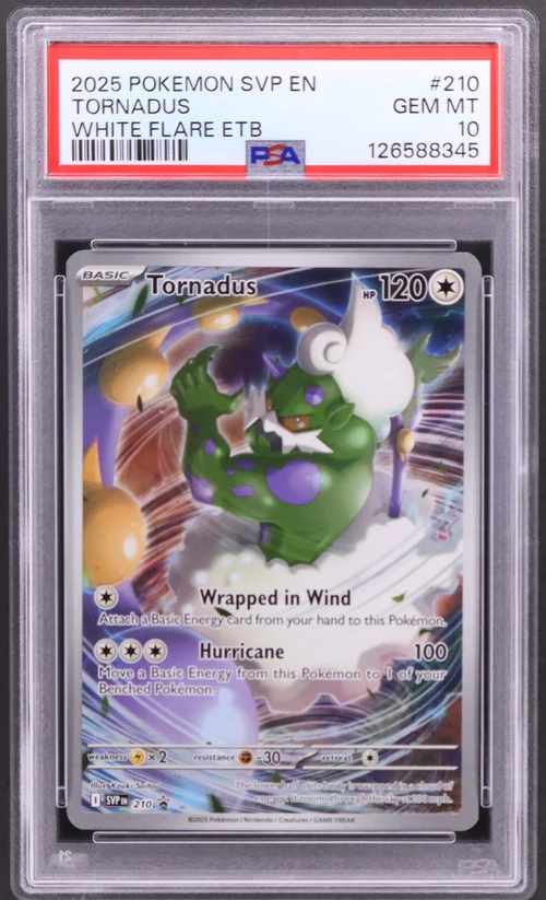 2025 Pokemon Svp En-Sv Black Star Promo #210 Tornadus White Flare Elite Trainer Box
