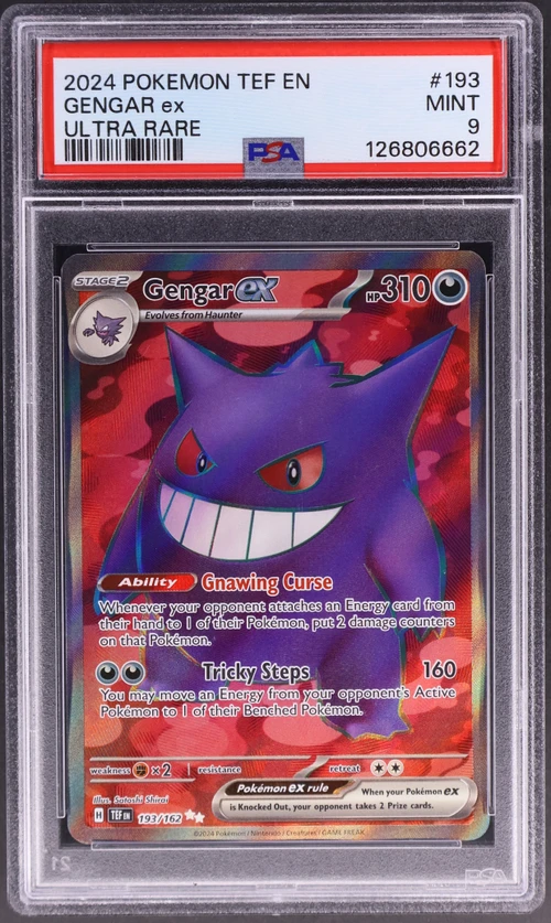 2024 Pokemon Tef En-Temporal Forces #193 Gengar Ex Ultra Rare
