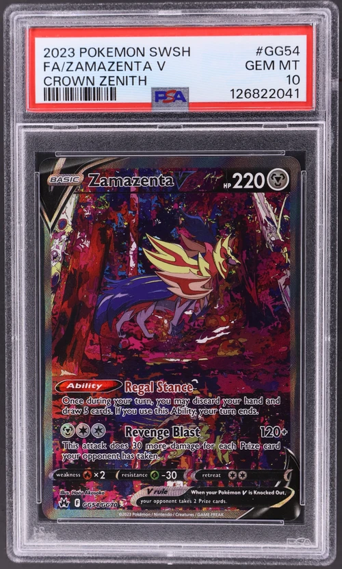 2023 Pokemon Sword and Shield Crown Zenith #GG54 Full Art / Zamazenta V