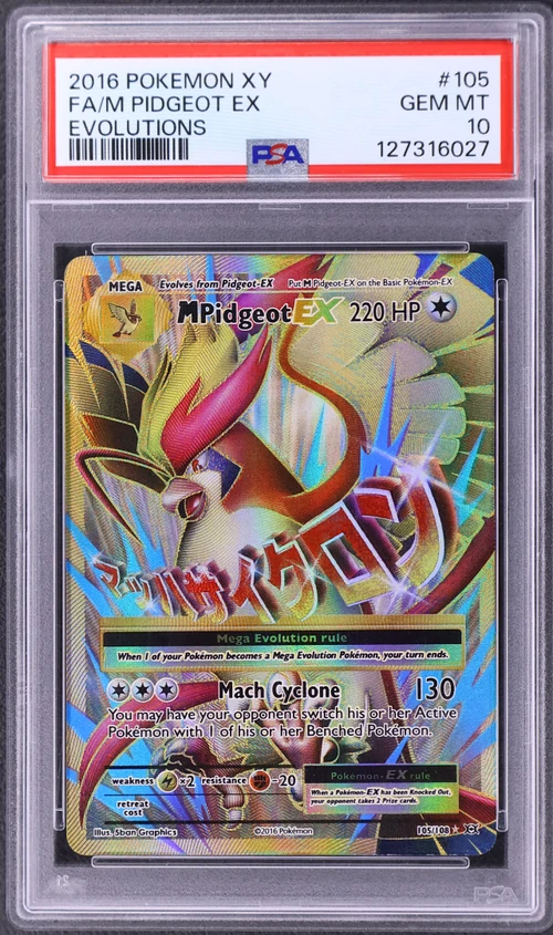 2016 Pokemon Xy Evolutions #105 Full Art / M Pidgeot Ex