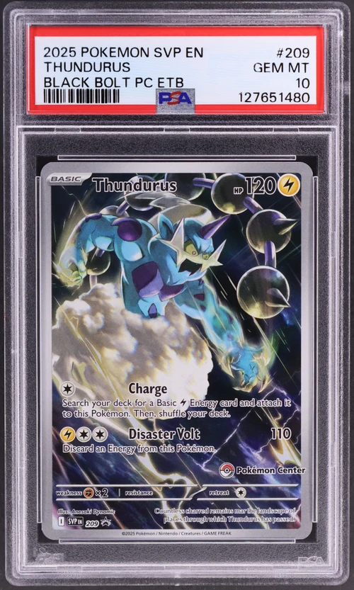 2025 Pokemon Svp En-Sv Black Star Promo #209 Thundurus Black Bolt Pokemon Center Elite Trainer Box