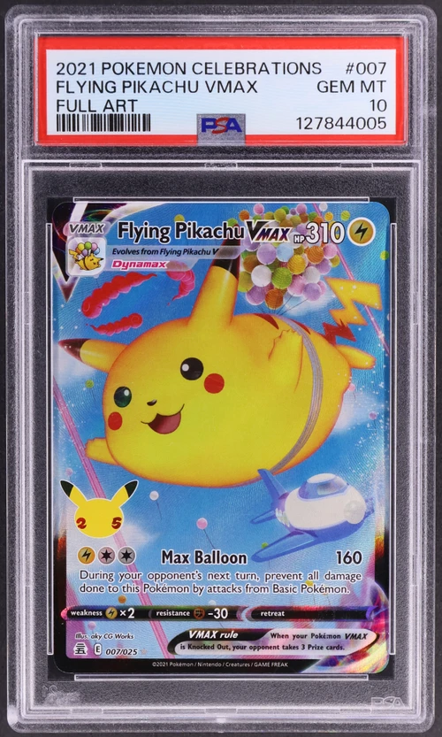 2021 Pokemon Celebrations #007 Full Art / Flying Pikachu Vmax