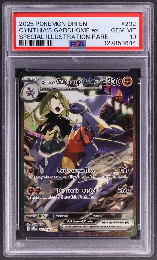 2025 Pokemon Dri En-Destined Rivals #232 Cynthia's Garchomp Ex Special Illustration Rare