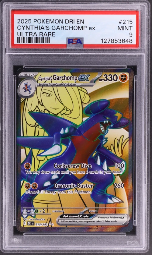 2025 Pokemon Dri En-Destined Rivals #215 Cynthia's Garchomp Ex Ultra Rare