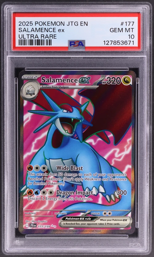 2025 Pokemon Jtg En-Journey Together #177 Salamence Ex Ultra Rare