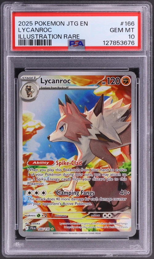 2025 Pokemon Jtg En-Journey Together #166 Lycanroc Illustration Rare