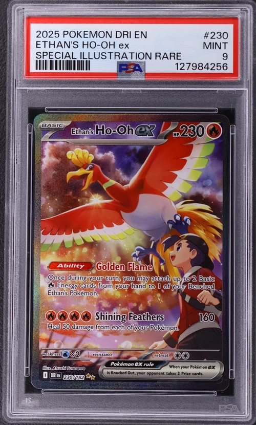 2025 Pokemon Dri En-Destined Rivals #230 Ethan's Ho-Oh Ex Special Illustration Rare
