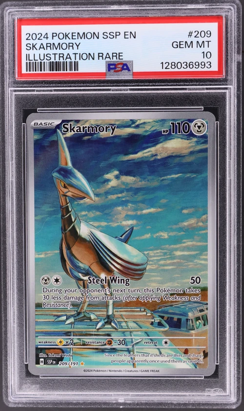 2024 Pokemon Ssp En-Surging Sparks #209 Skarmory Illustration Rare