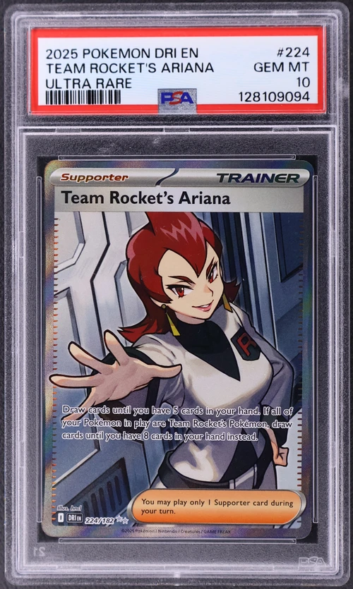 2025 Pokemon Dri En-Destined Rivals #224 Team Rocket's Ariana Ultra Rare