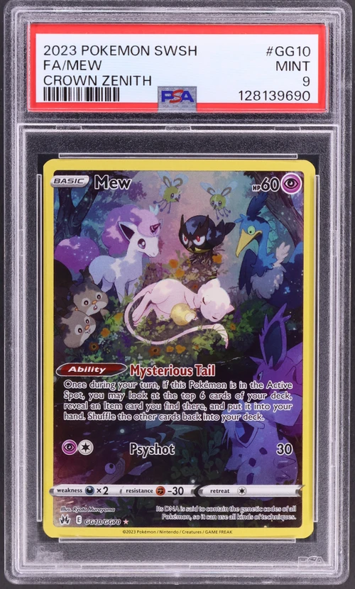 2023 Pokemon Sword and Shield Crown Zenith #GG10 Full Art / Mew