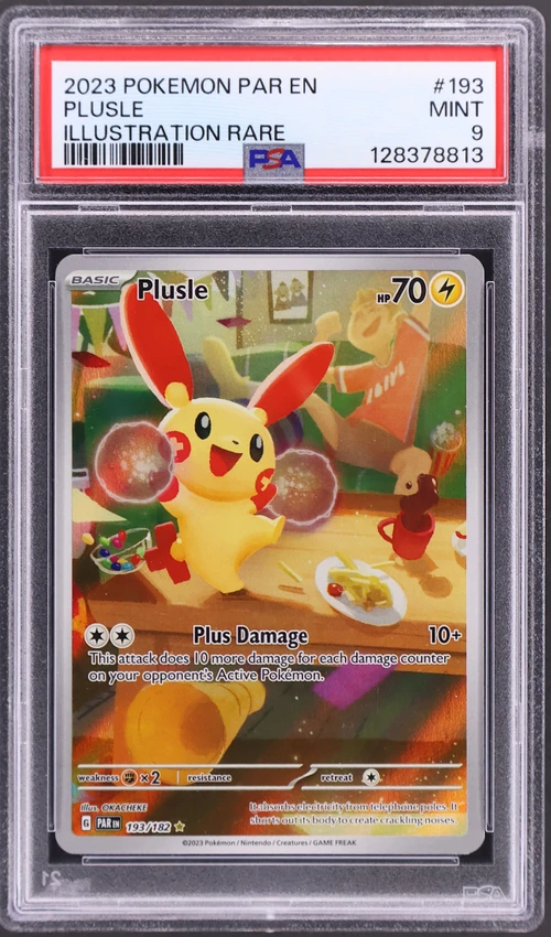 2023 Pokemon Par En-Paradox Rift #193 Plusle Illustration Rare