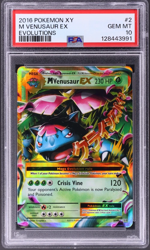 2016 Pokemon Xy Evolutions #2 M Venusaur Ex