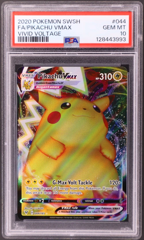 2020 Pokemon Sword & Shield VIVID Voltage #044 Full Art / Pikachu Vmax