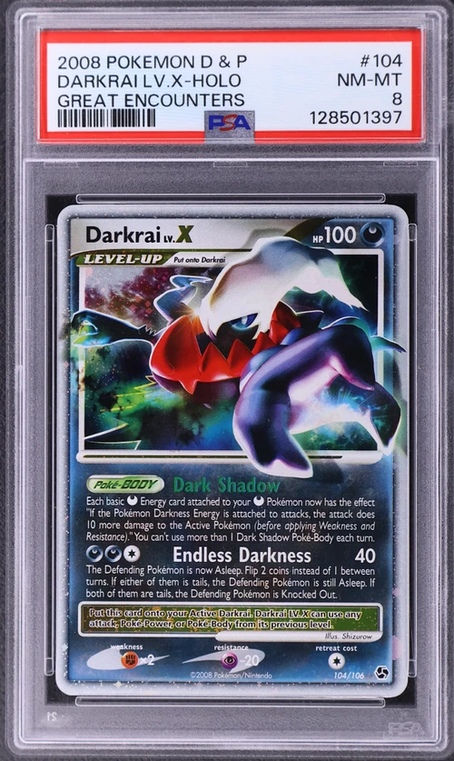 2008 Pokemon Diamond & Pearl Great Encounters #104 Darkrai Lv.x-Holo