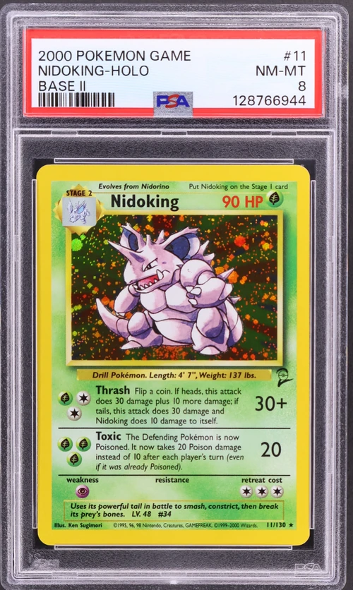2000 Pokemon Game Base II #11 Nidoking-Holo