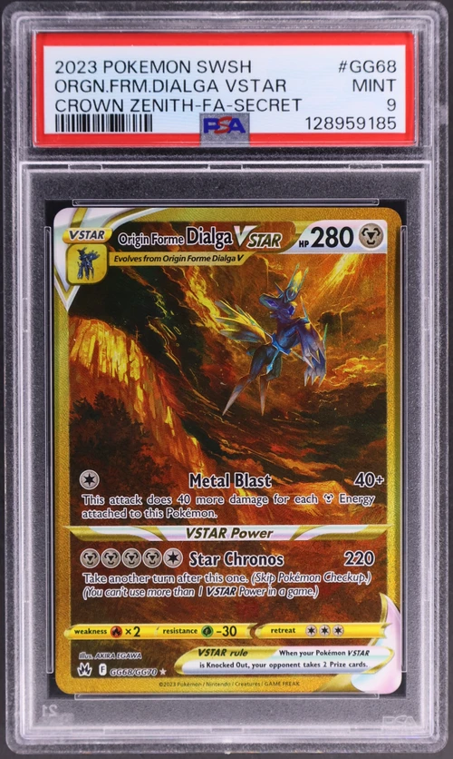 2023 Pokemon Sword and Shield Crown Zenith #GG68 Full Art / Origin Forme Dialga Vstar Secret