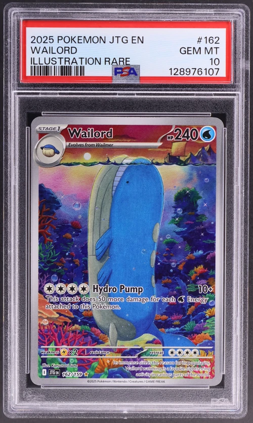 2025 Pokemon Jtg En-Journey Together #162 Wailord Illustration Rare